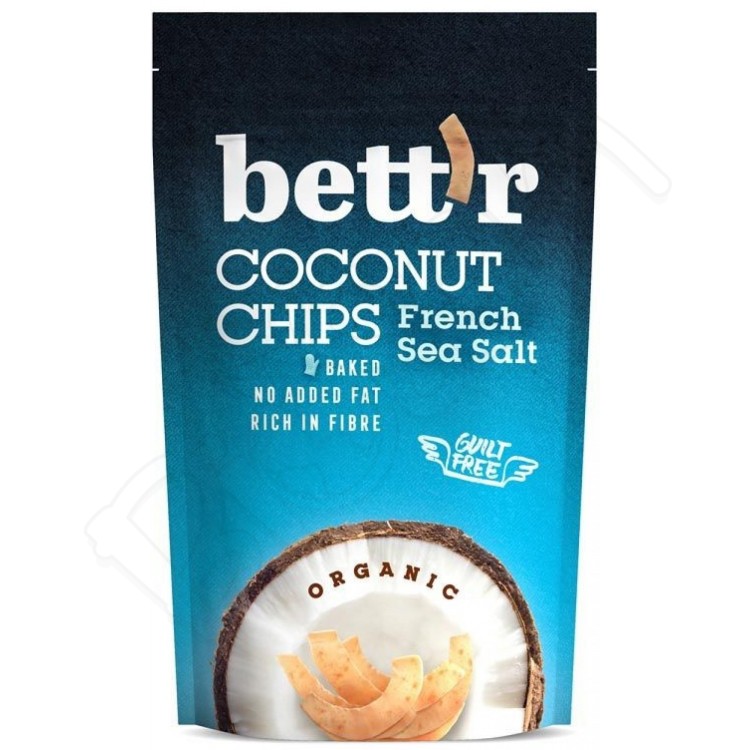 Kokosové chipsy - francúzska morská soľ BIO 70g Bettr